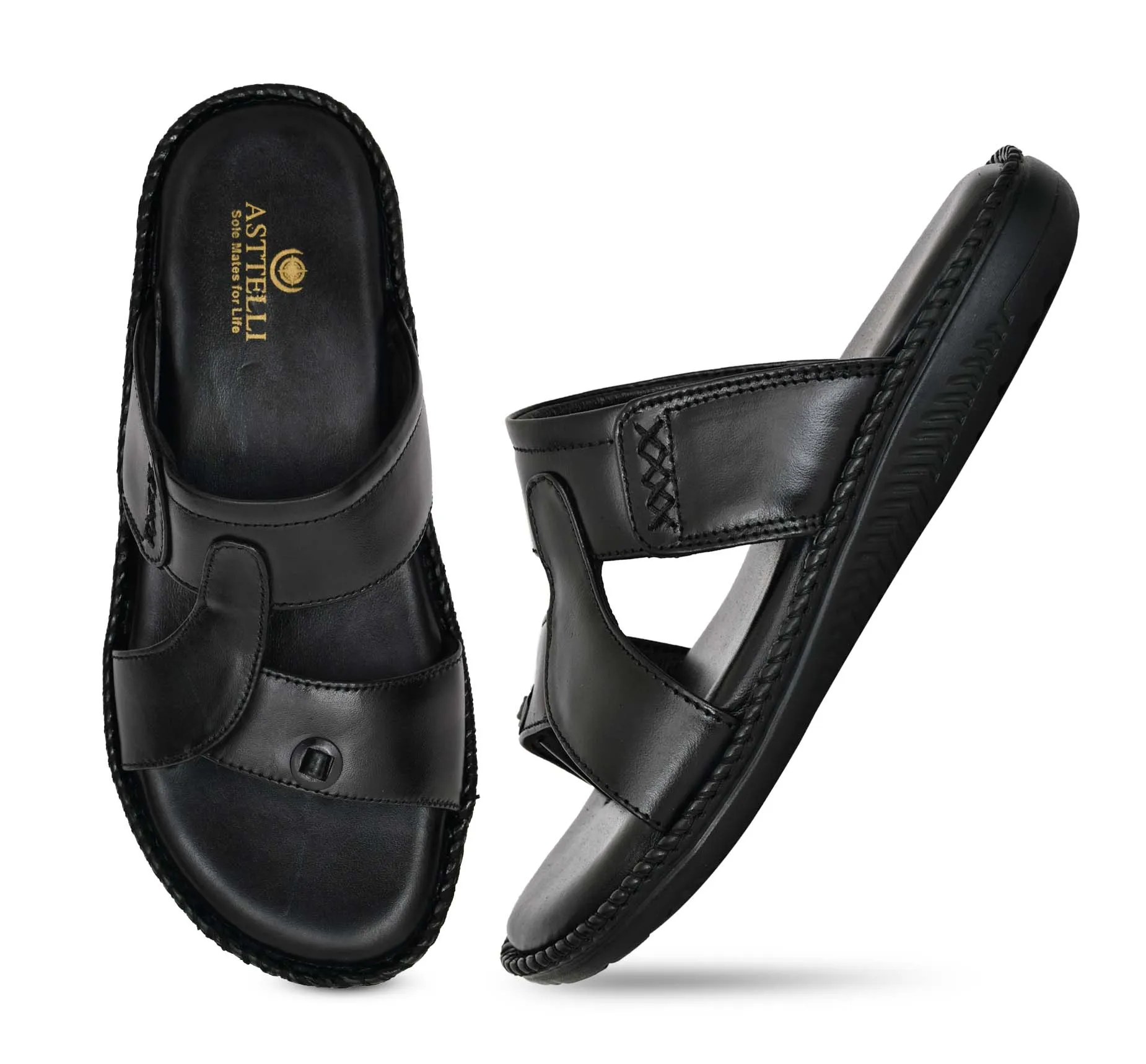 Men’s Synthetic Leather Slippers – Luxury Comfort, Everyday Style - Image 5